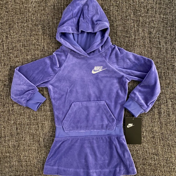 Nike Other - NWT Nike Baby Hooded Velour Midi Dress Size 2T